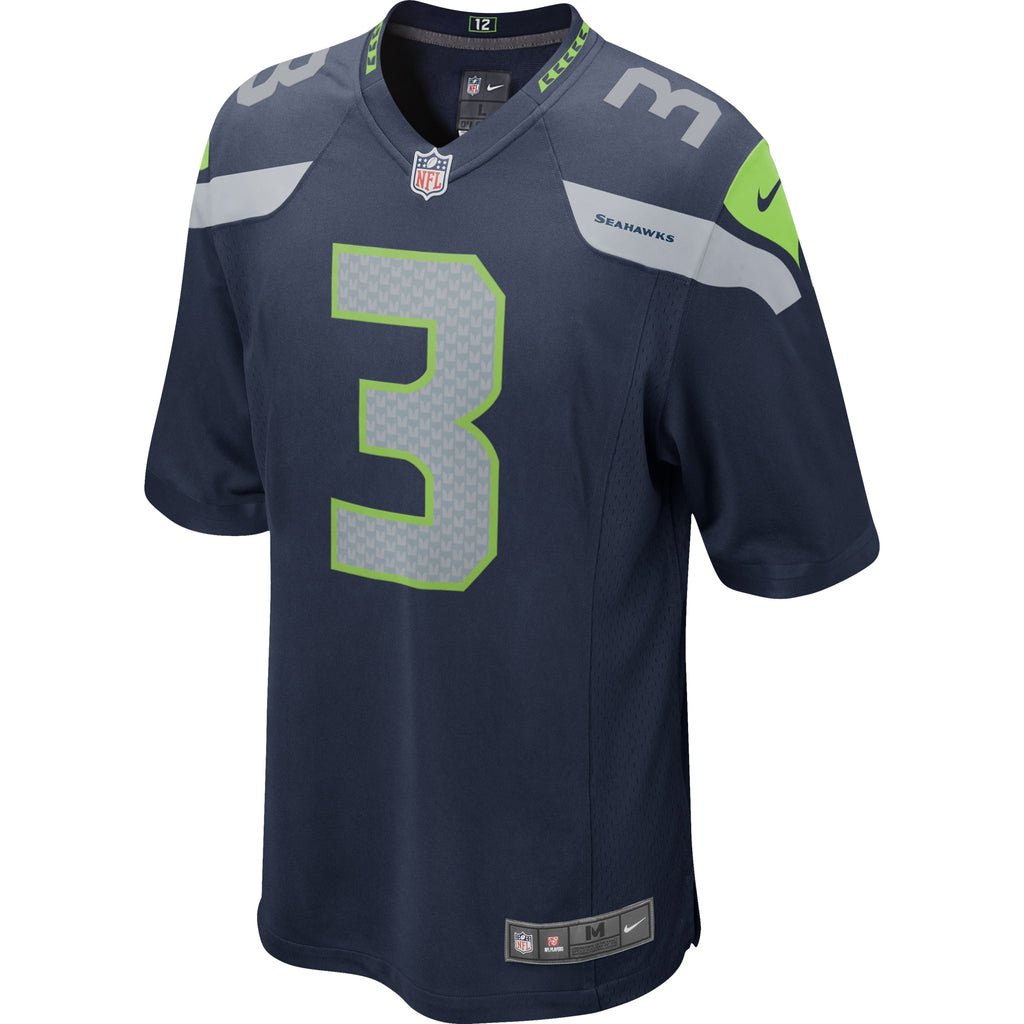 Russell Wilson Seattle Seahawks Game Jersey - College Navy
