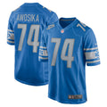 Kayode Awosika Detroit Lions Home Game Player Jersey - Blue