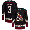 Josh Brown Arizona Coyotes Home Primegreen Authentic Pro Jersey - Black