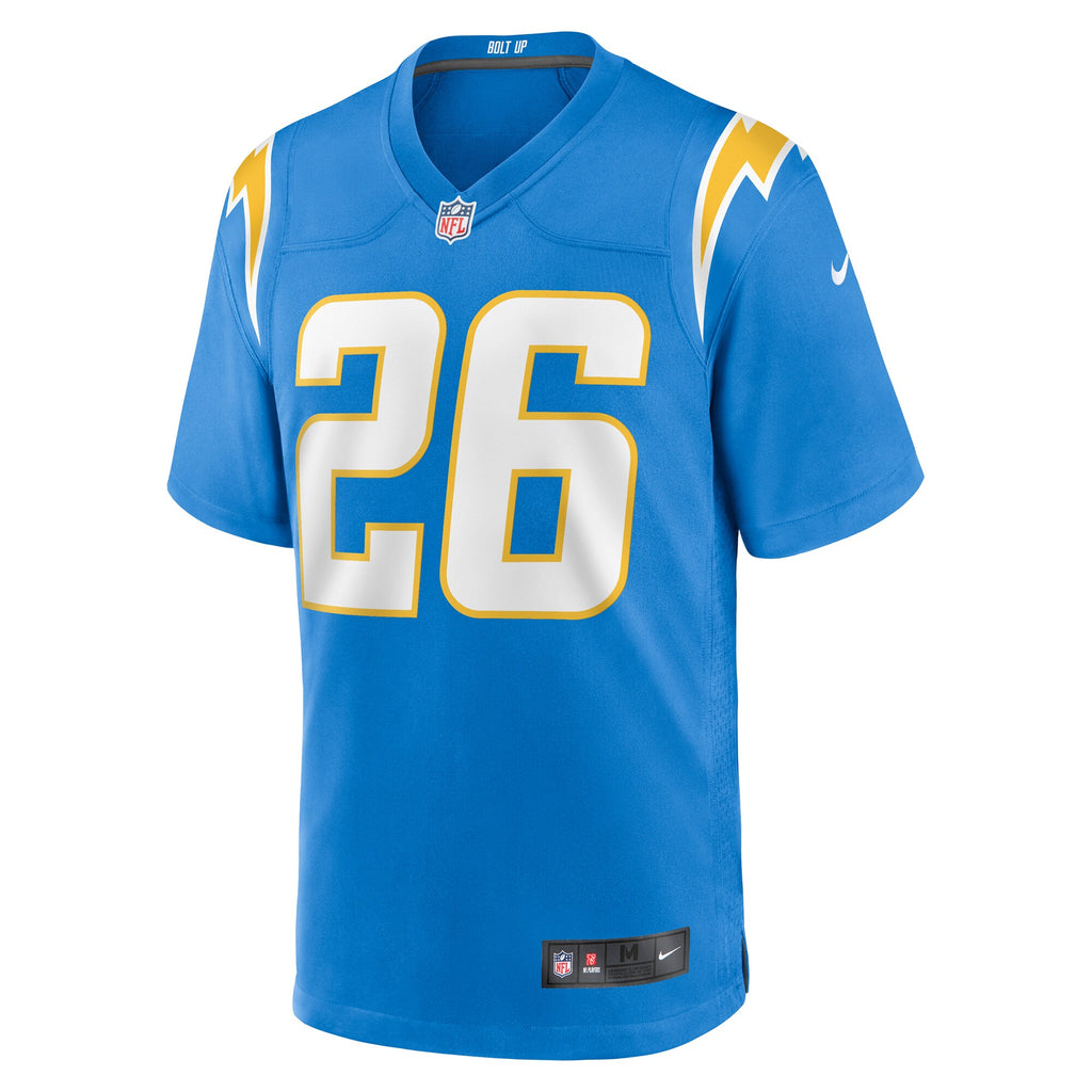 Duke Shelley Los Angeles Chargers Team Game Jersey - ?Powder Blue