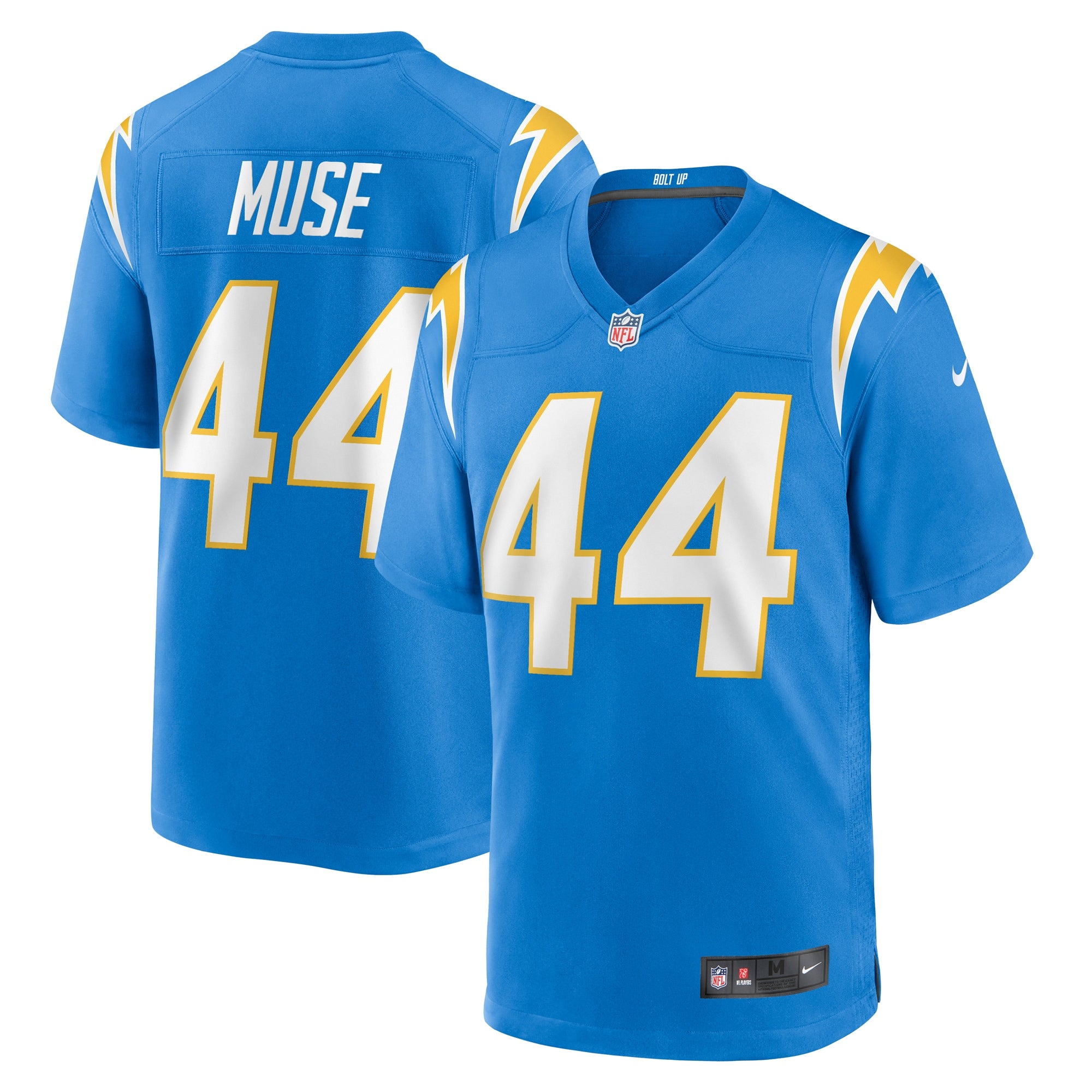 Tanner Muse Los Angeles Chargers Team Game Jersey - ?Powder Blue