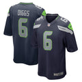 Quandre Diggs Seattle Seahawks Game Jersey - College Navy