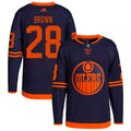 Connor Brown Edmonton Oilers Alternate Primegreen Authentic Pro Jersey - Navy