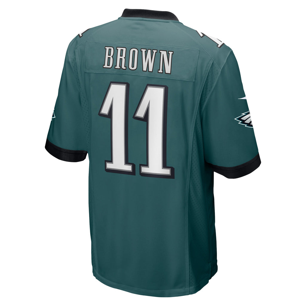 A.J. Brown Philadelphia Eagles Player Game Jersey - Midnight Green