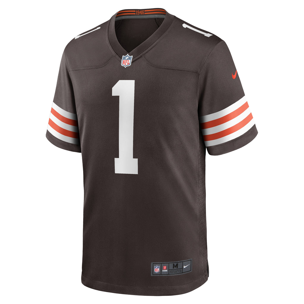 Juan Thornhill Cleveland Browns Game Player Jersey - Brown