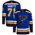 Adam Gaudette St. Louis Blues Home Authentic Pro Jersey - Royal