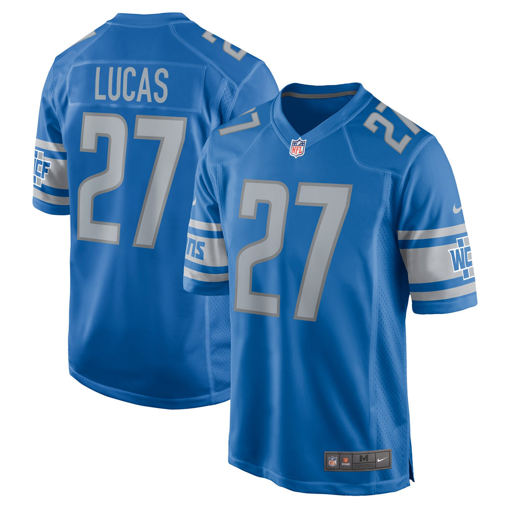 Chase Lucas Detroit Lions Team Game Jersey - ?Blue