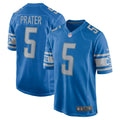 Matt Prater Detroit Lions Game Jersey - Blue