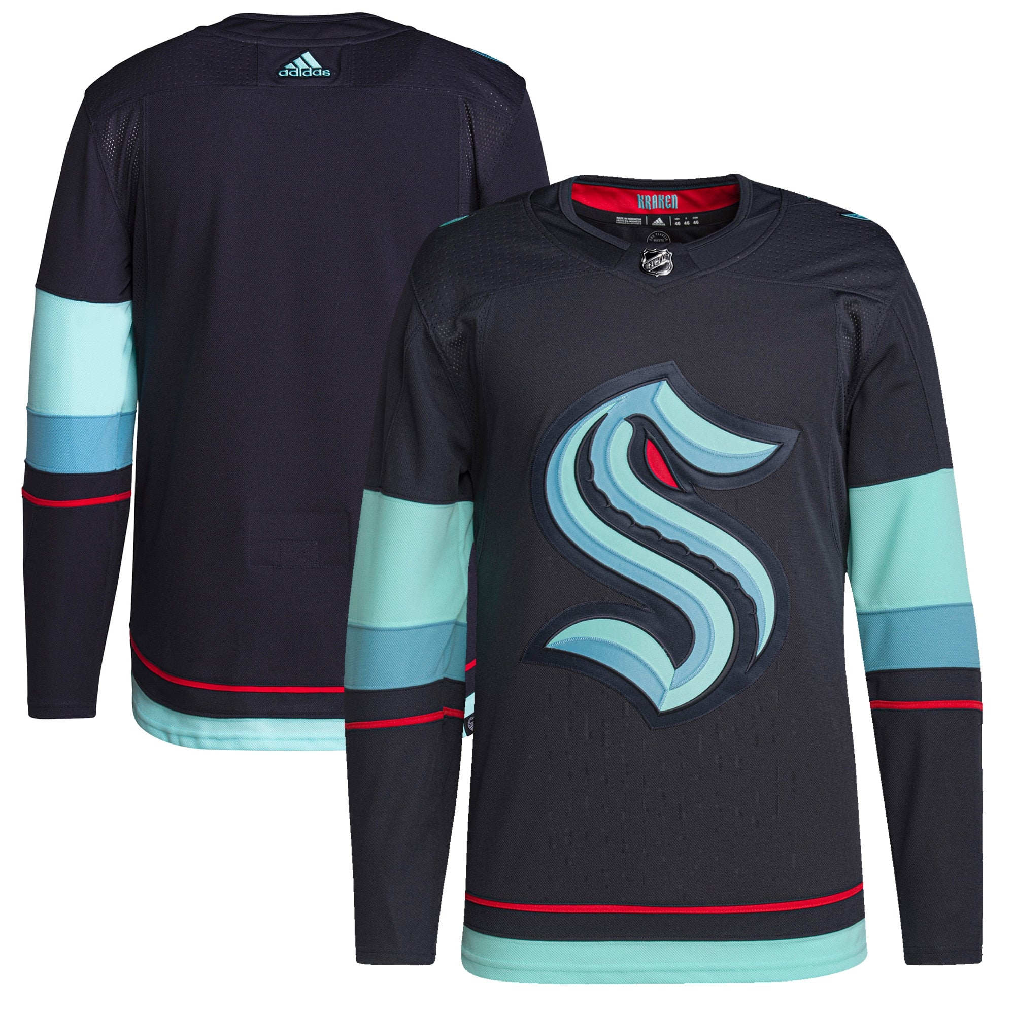 Seattle Kraken Home Authentic Primegreen Jersey - Navy