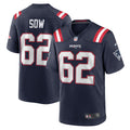 Sidy Sow New England Patriots Team Game Jersey - ?Navy