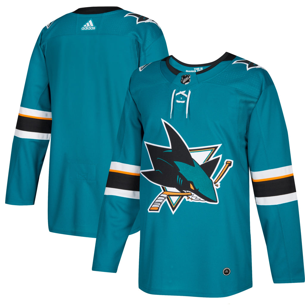 San Jose Sharks Home Authentic Blank Jersey - Teal
