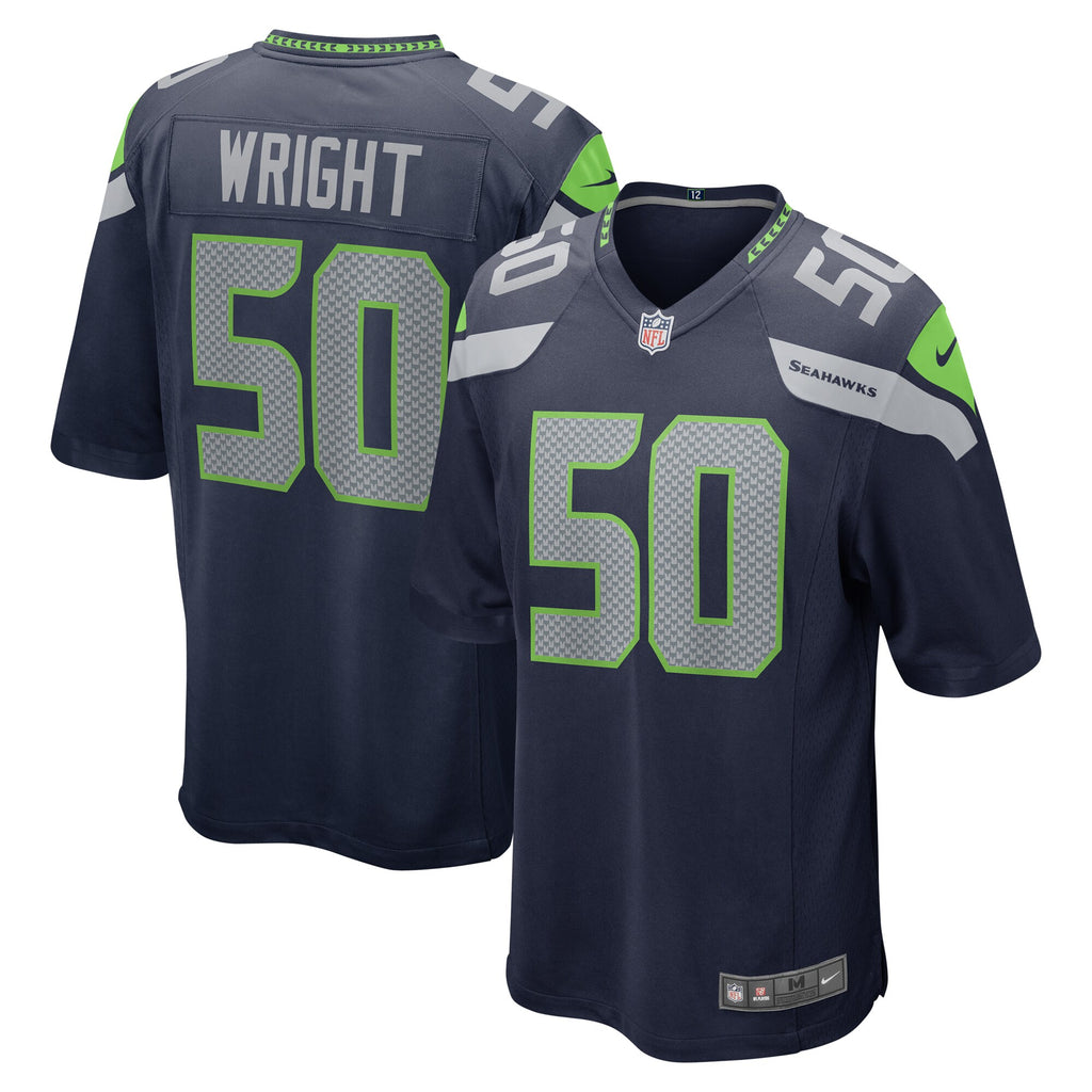 K.J. Wright Seattle Seahawks Game Jersey - College Navy