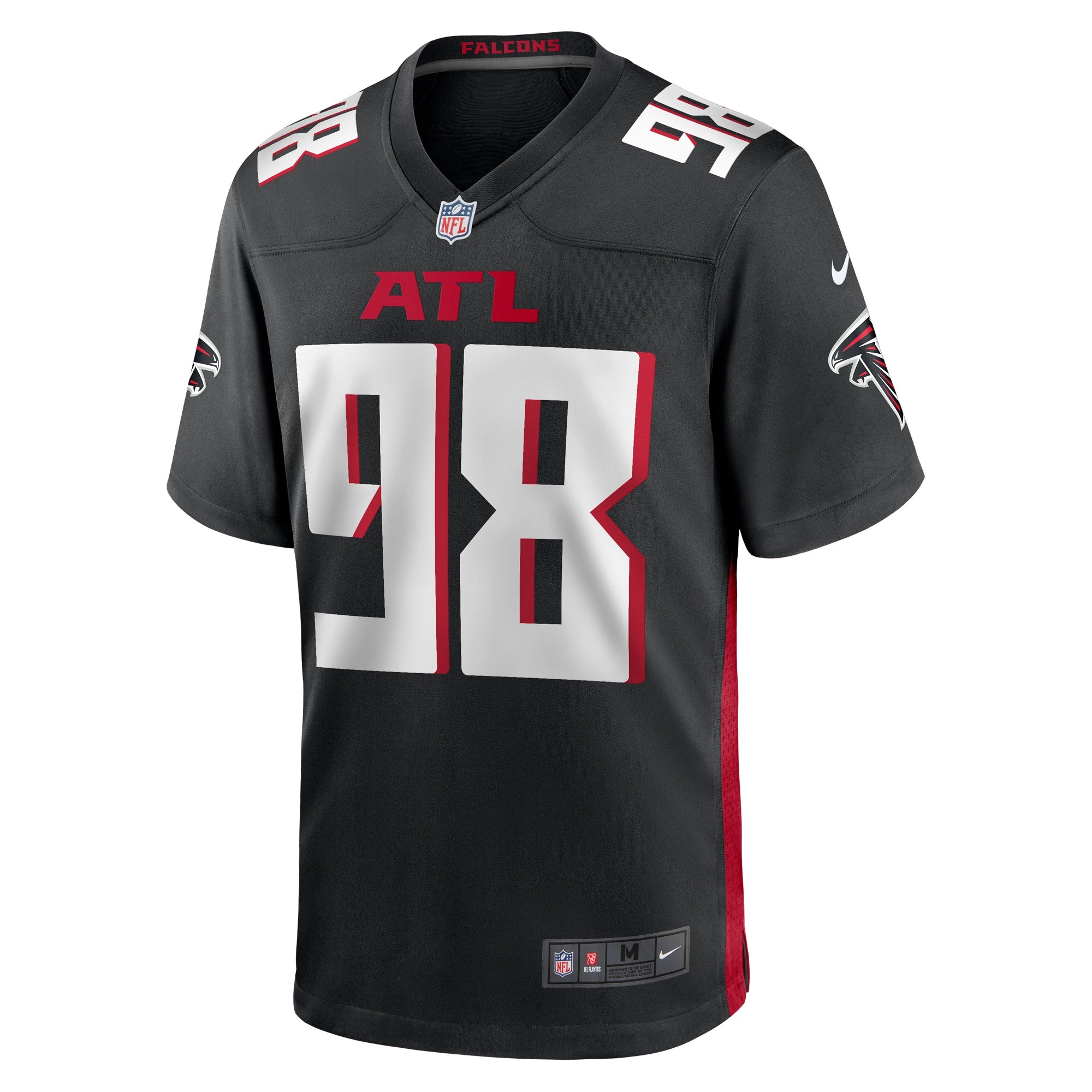 Timmy Horne Atlanta Falcons Game Player Jersey - { Black