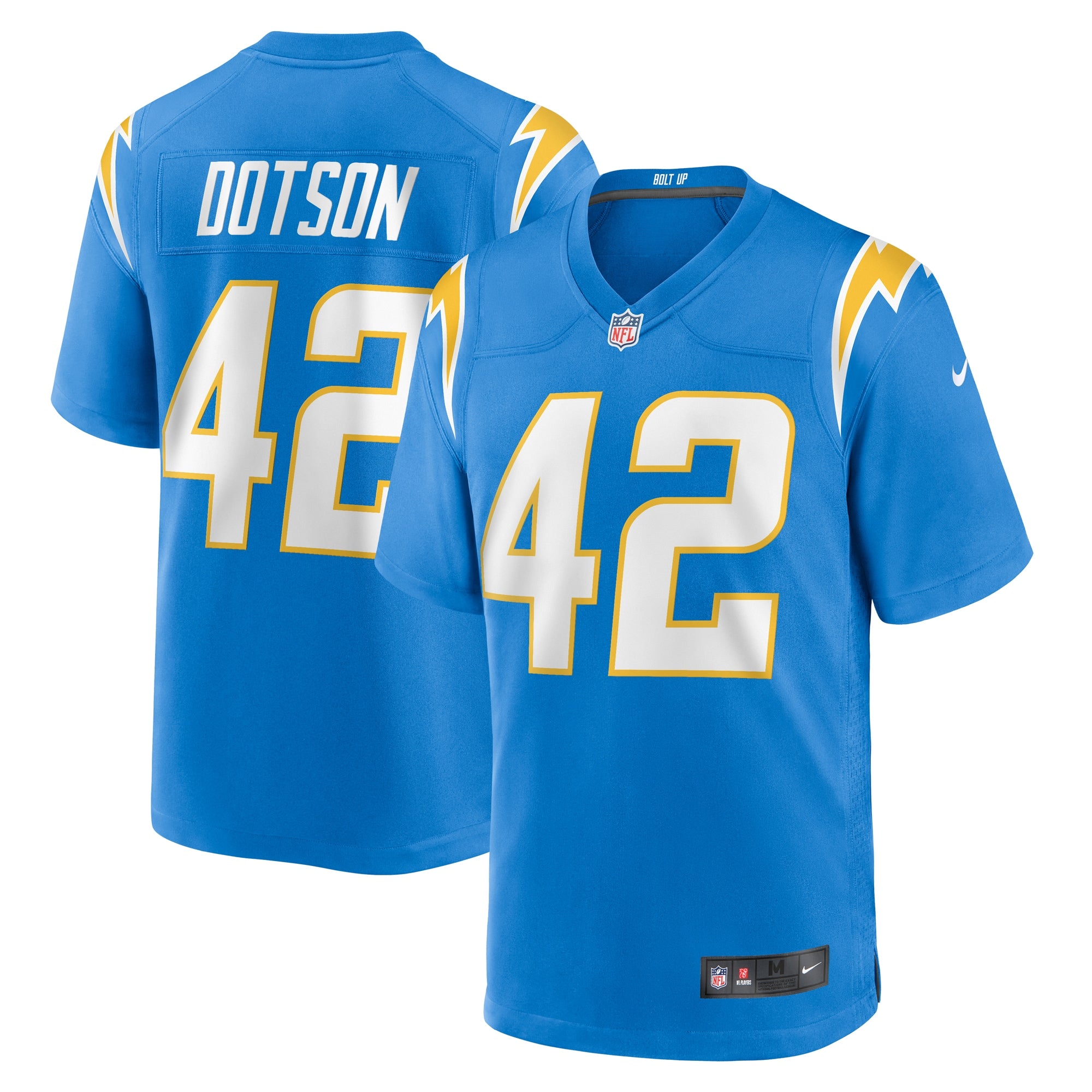 Elijah Dotson Los Angeles Chargers Team Game Jersey - ?Powder Blue