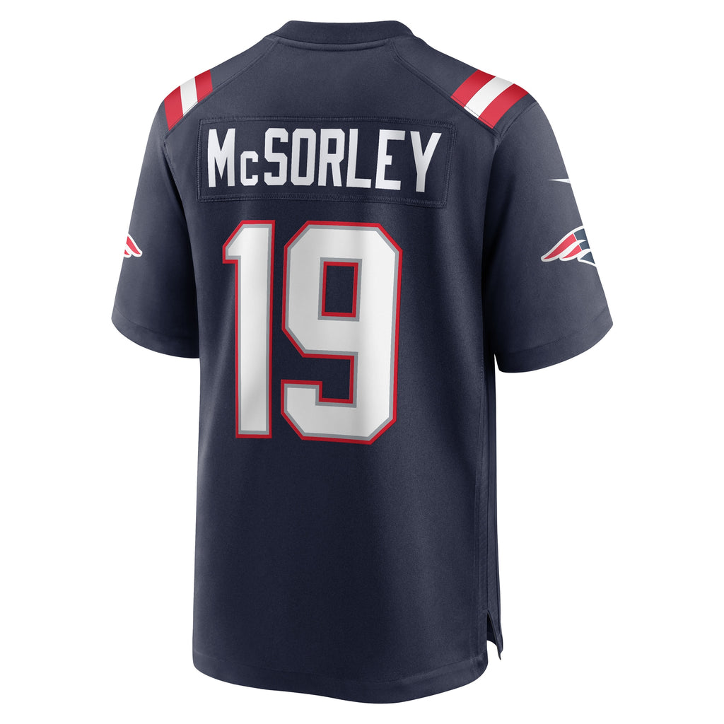Trace McSorley New England Patriots Game Player Jersey - Navy