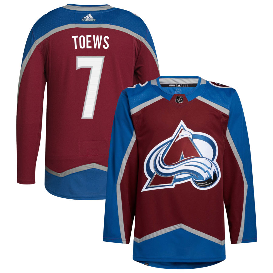 Devon Toews Colorado Avalanche Home Primegreen Authentic Pro Jersey - Burgundy