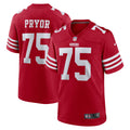 Matt Pryor San Francisco 49ers Game Jersey - Scarlet