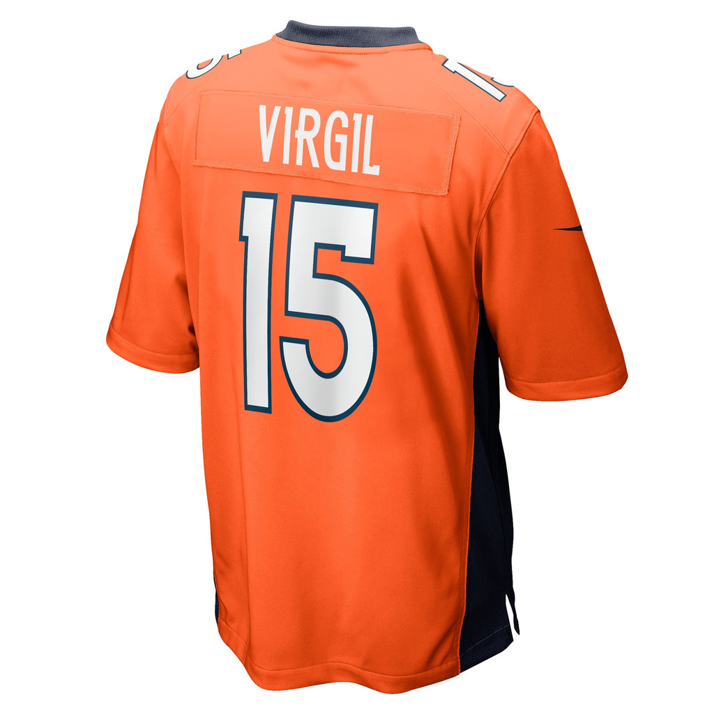 Jalen Virgil Denver Broncos Game Player Jersey - Orange