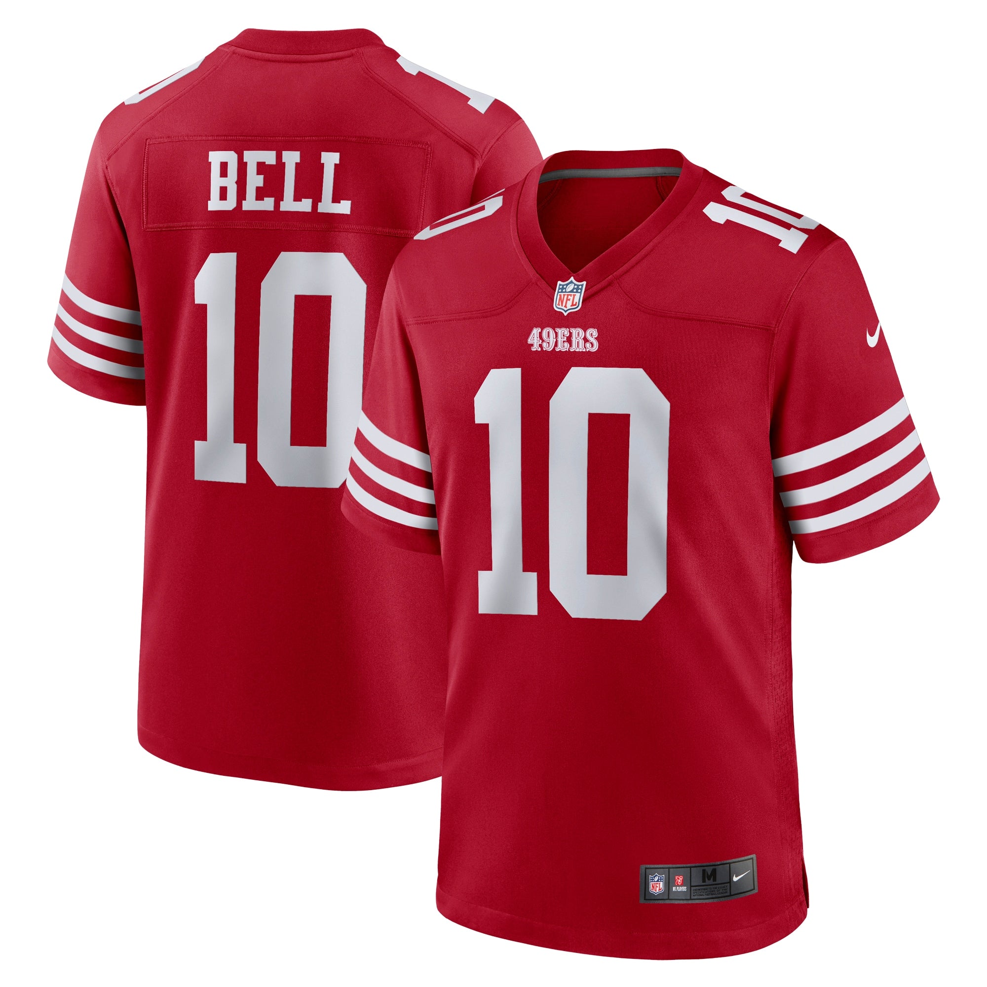 Ronnie Bell San Francisco 49ers Team Game Jersey - Scarlet