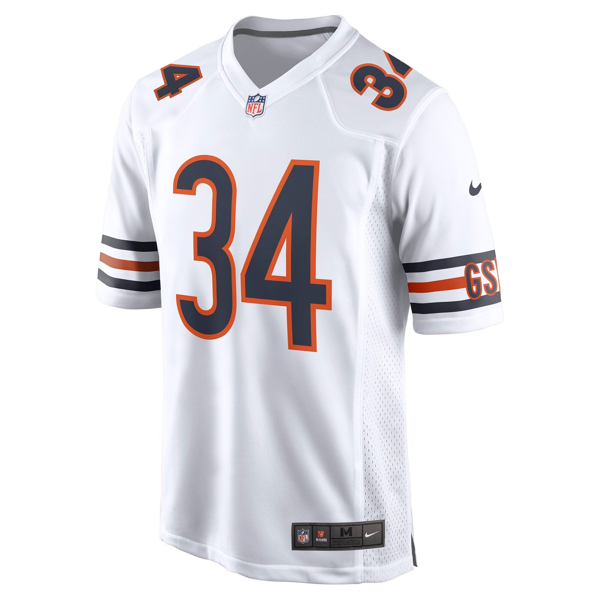 Walter Payton Chicago Bears Retired Player Away Game Jersey - White