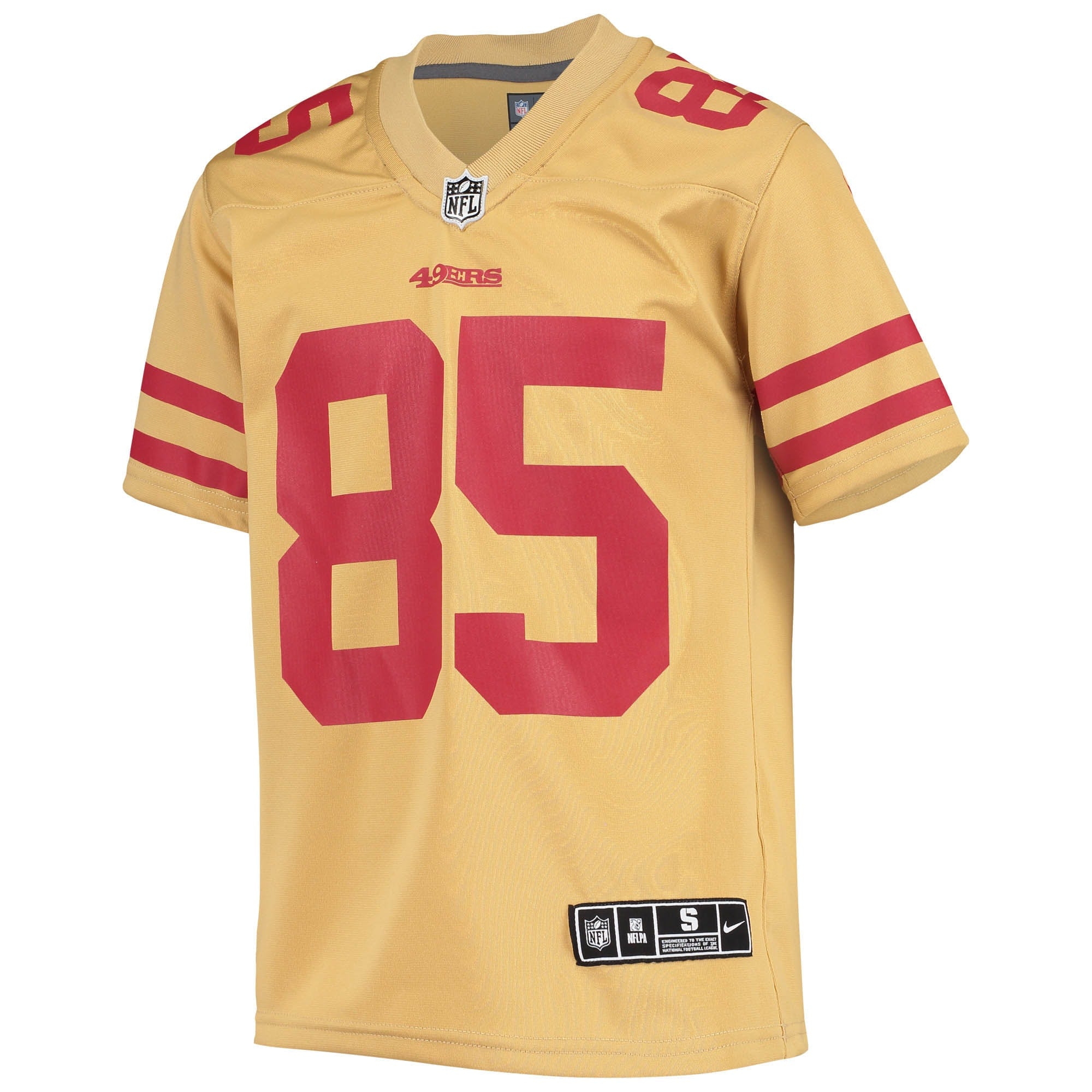 George Kittle San Francisco 49ers Youth Inverted Team Game Jersey - Gold