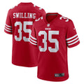 Tre Swilling San Francisco 49ers Team Game Jersey - Scarlet