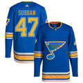 Malcolm Subban St. Louis Blues Alternate Authentic Pro Jersey - Blue