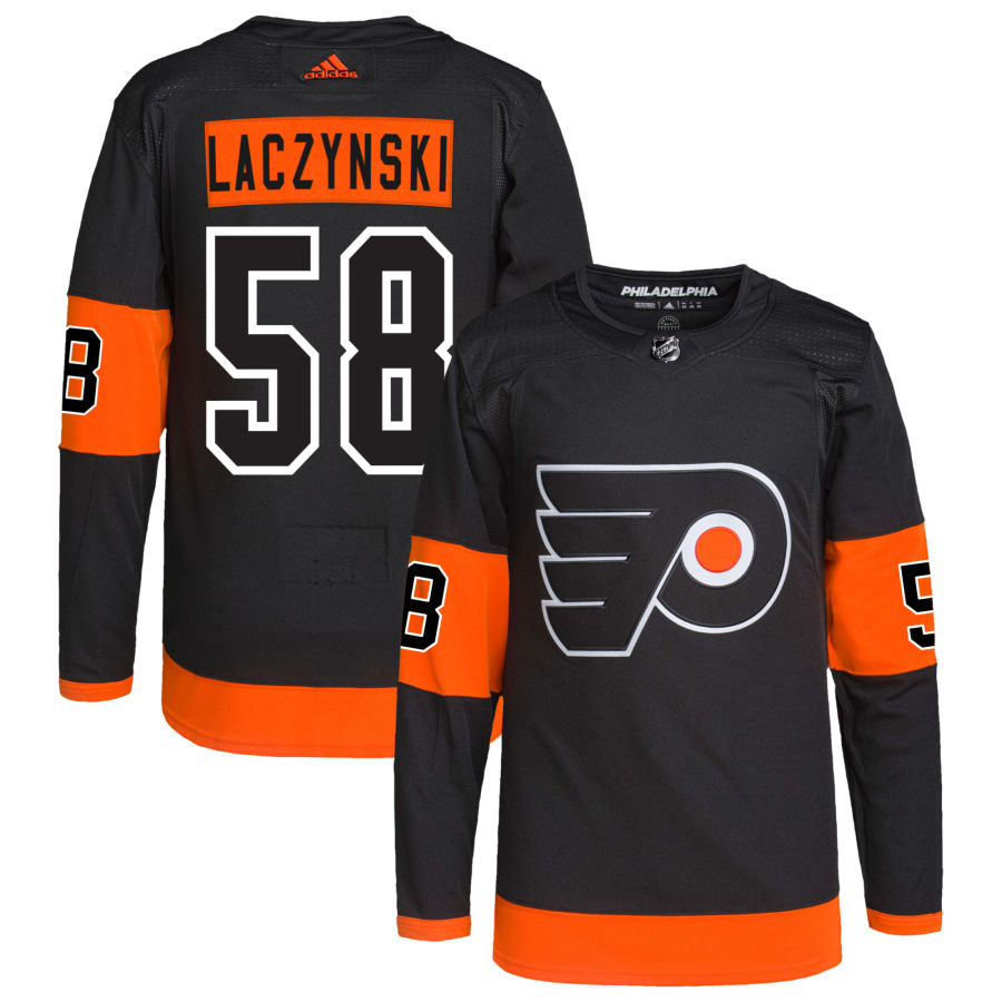 Tanner Laczynski Philadelphia Flyers Alternate Primegreen Authentic Pro Jersey - Black