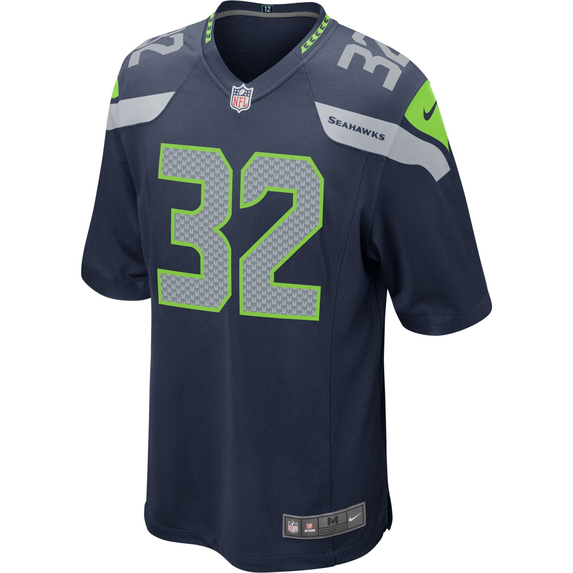 Chris Carson Seattle Seahawks Game Jersey - College Navy