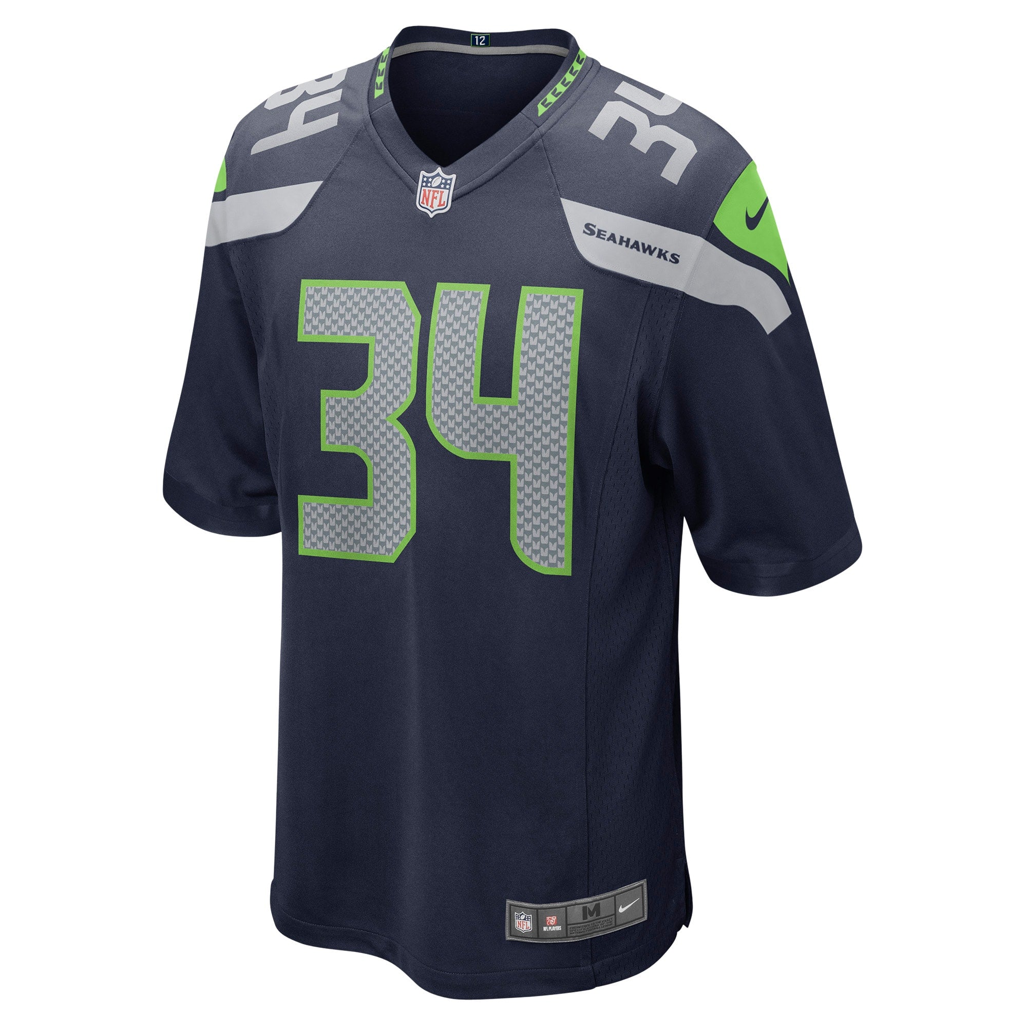 Josh Johnson Seattle Seahawks Game Jersey - College Navy