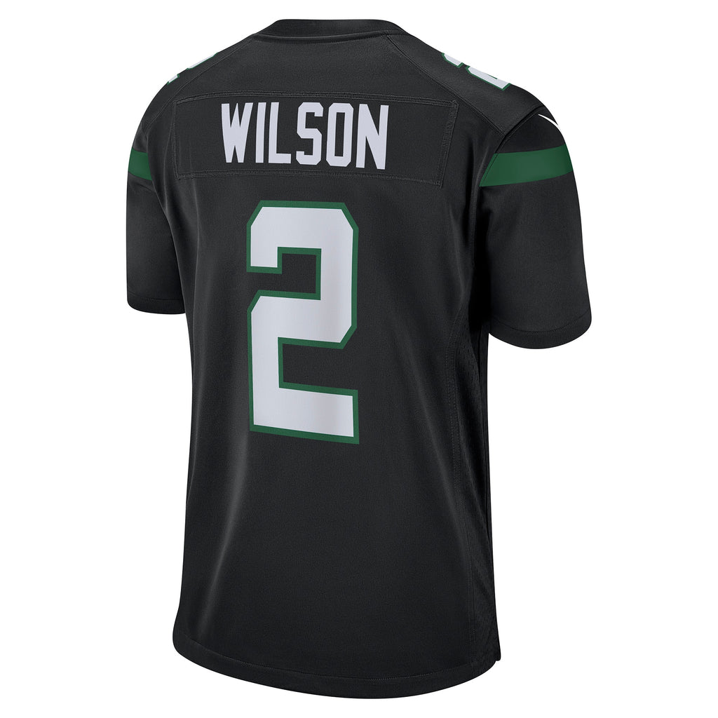 Zach Wilson New York Jets Game Jersey - Stealth Black