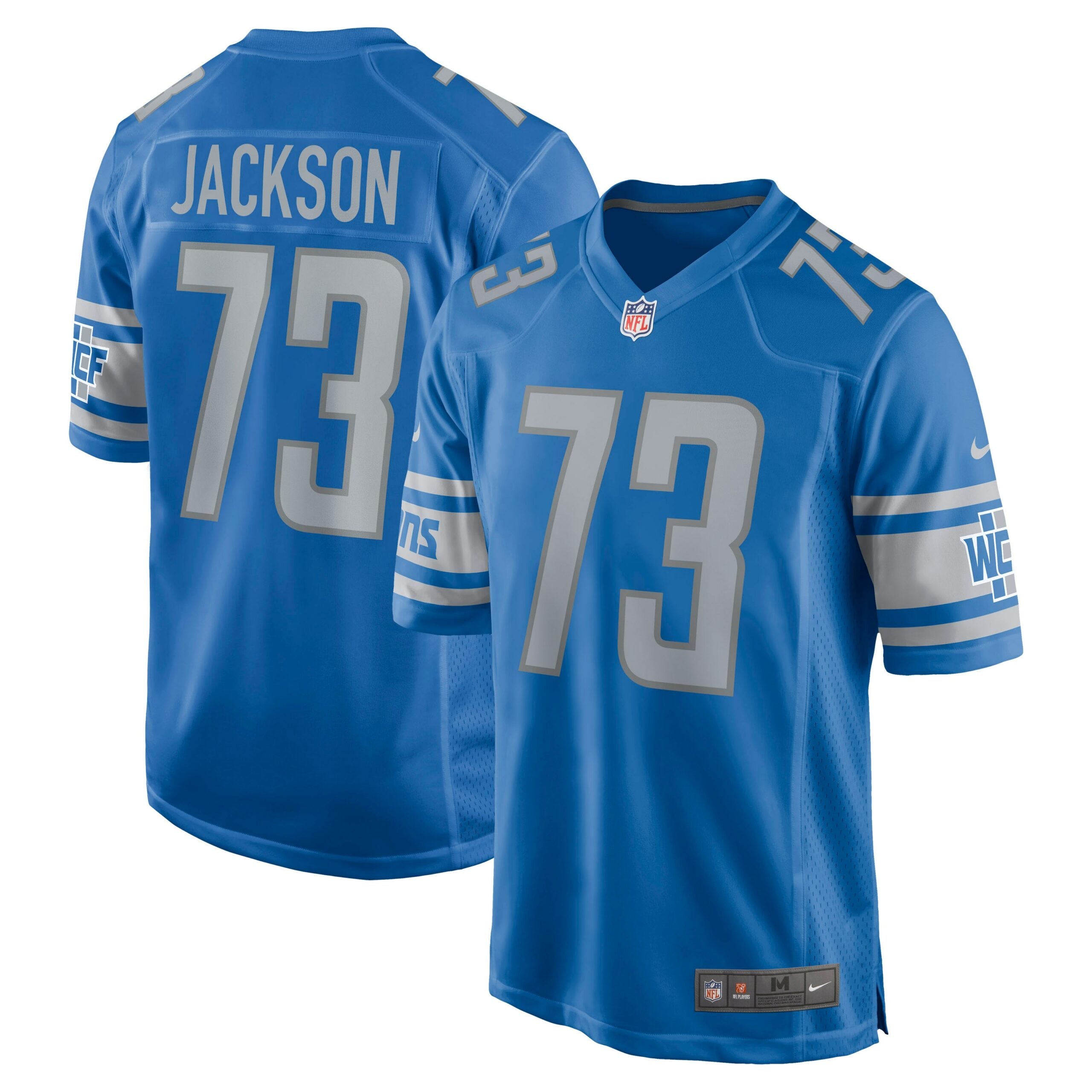 Jonah Jackson Detroit Lions Game Jersey - Blue