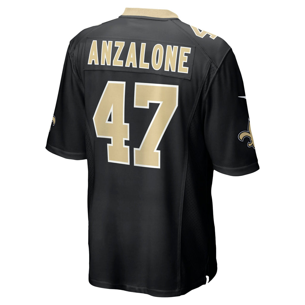 Alex Anzalone New Orleans Saints Game Jersey - Black