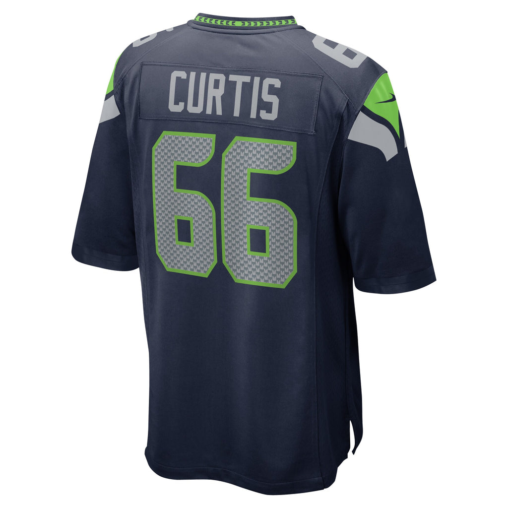 McClendon Curtis Seattle Seahawks Team Game Jersey - College Navy
