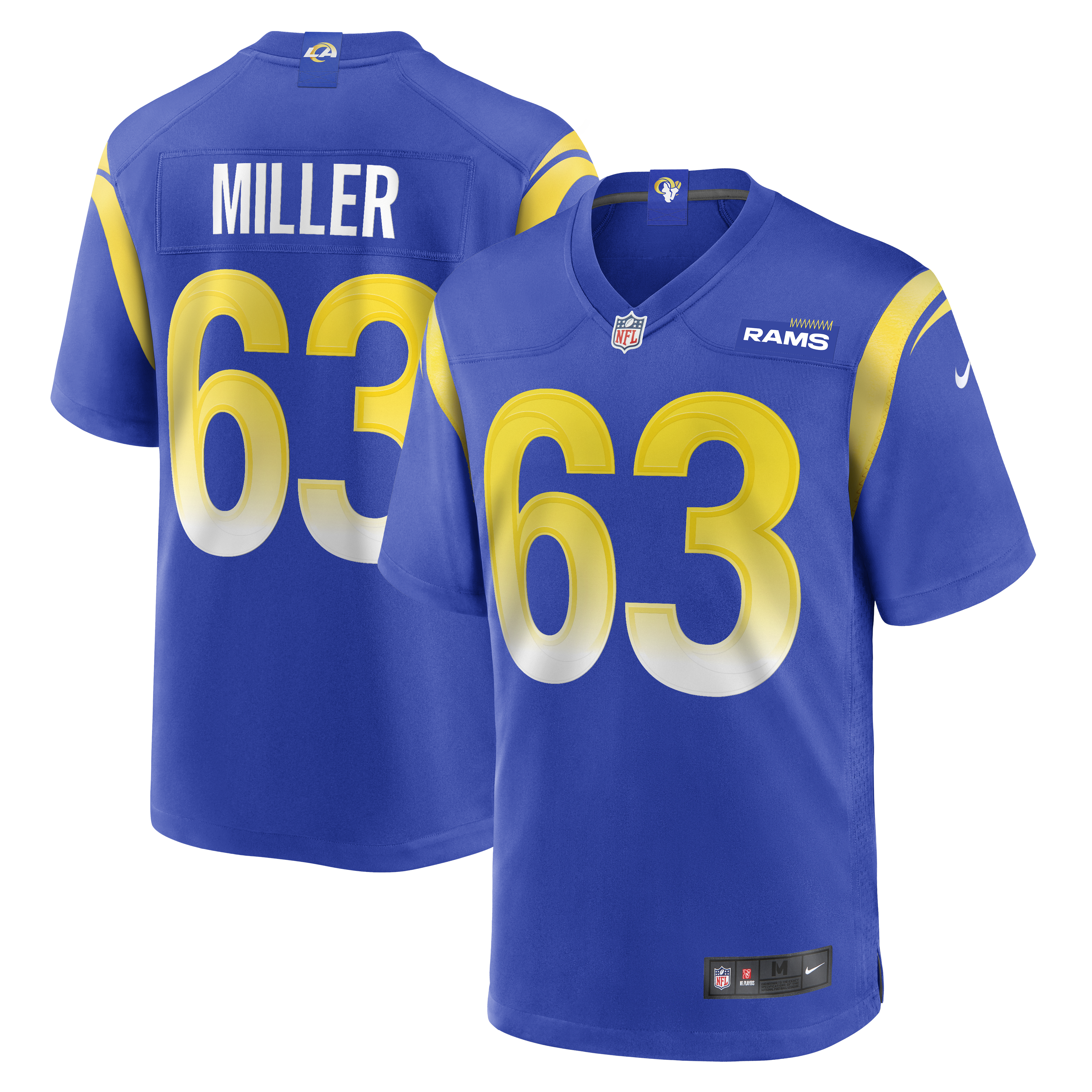 Grant Miller Los Angeles Rams ?Game Jersey - Royal