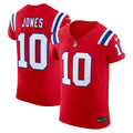 Mac Jones New England Patriots Alternate Vapor F.U.S.E. Elite Jersey - Red