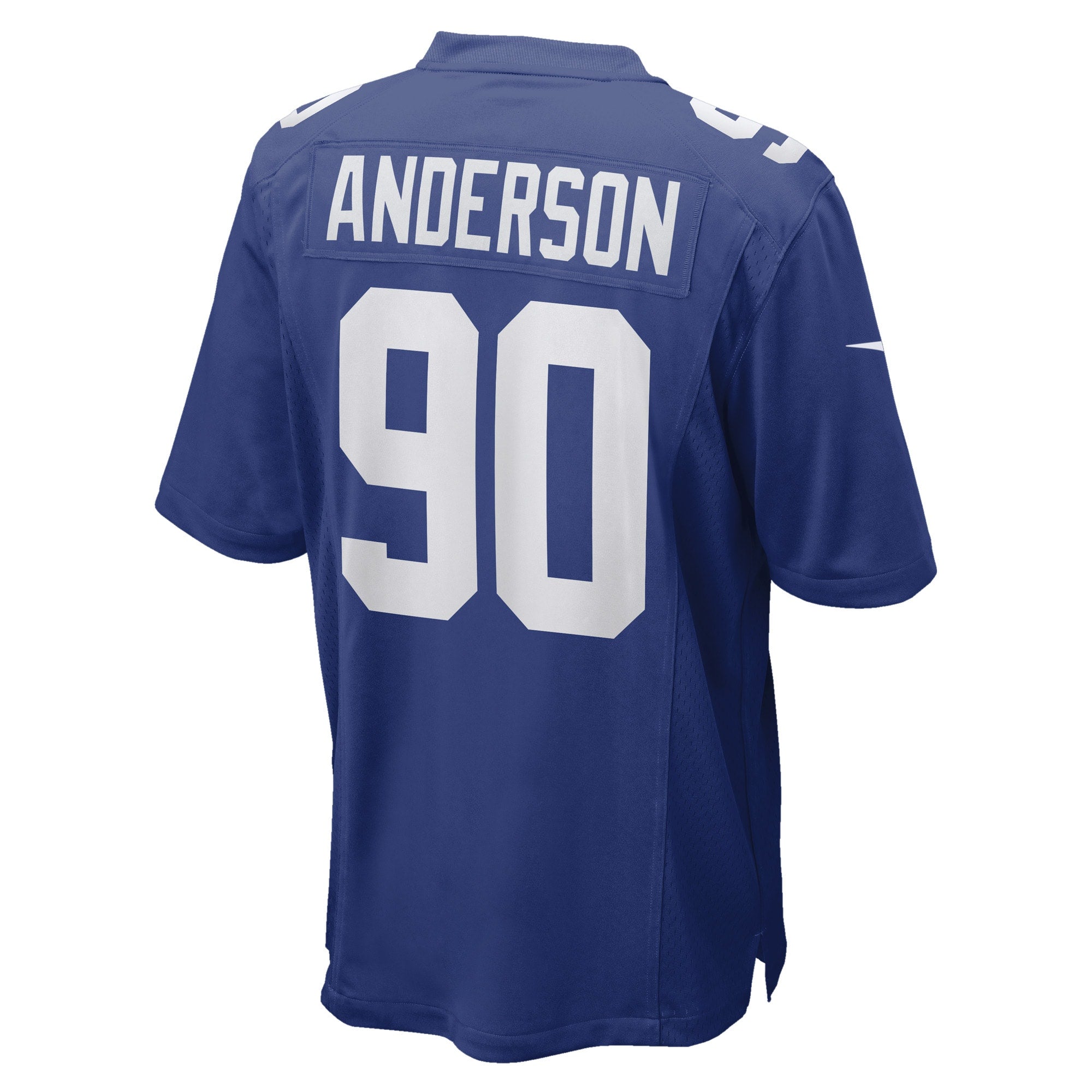 Ryder Anderson New York Giants Game Player Jersey - Royal