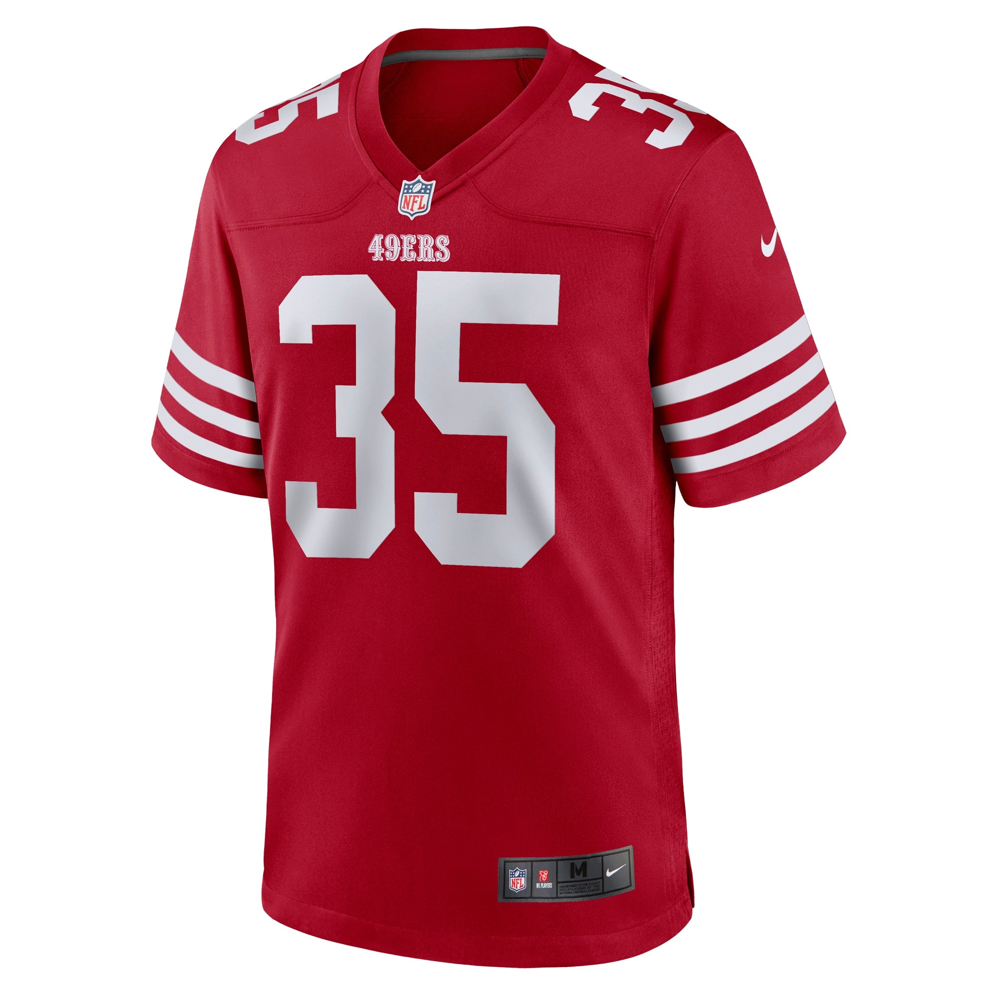 Tre Swilling San Francisco 49ers Team Game Jersey - Scarlet