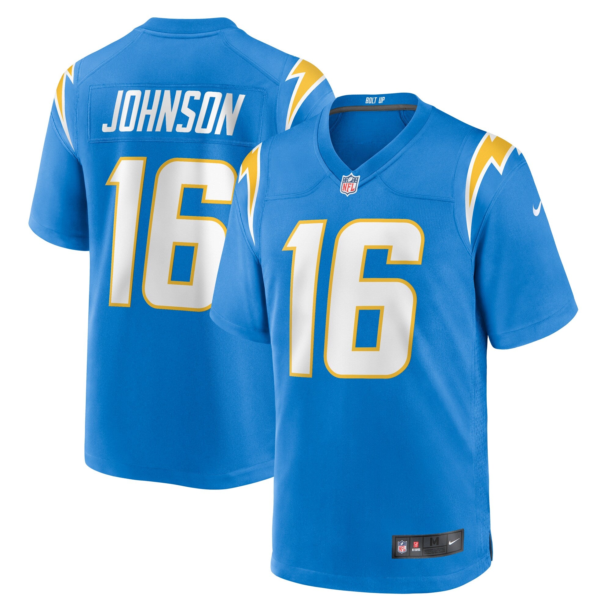 Tyler Johnson Los Angeles Chargers Team Game Jersey - ?Powder Blue