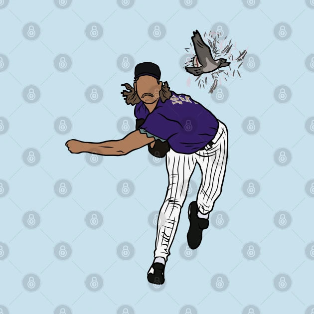 Randy Johnson Hits The Bird T-Shirt