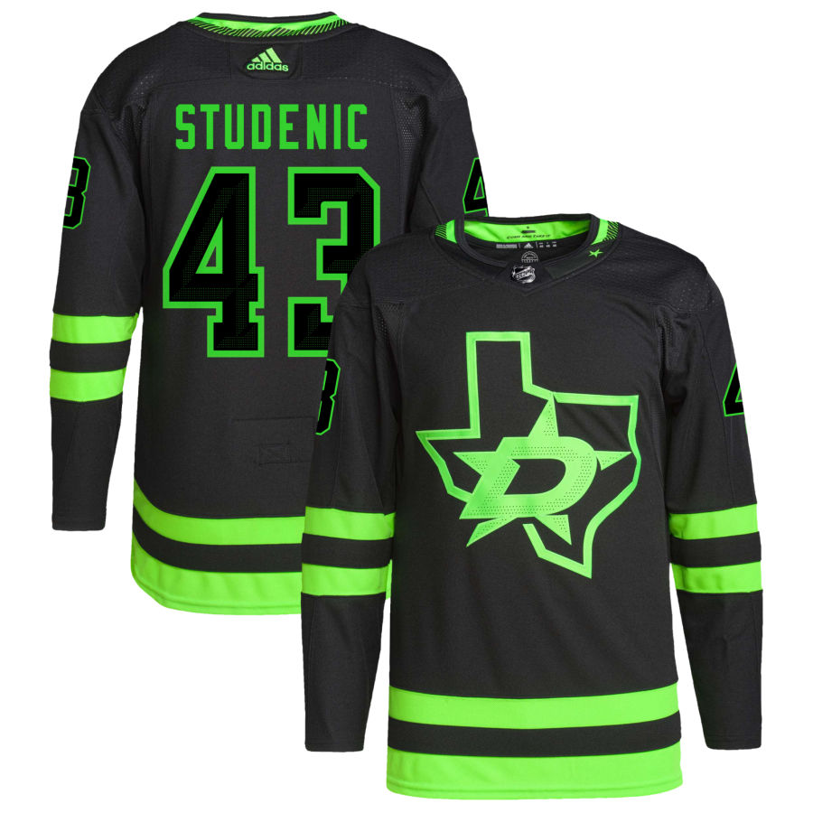 Marian Studenic Dallas Stars Alternate Primegreen Authentic Pro Jersey - Black