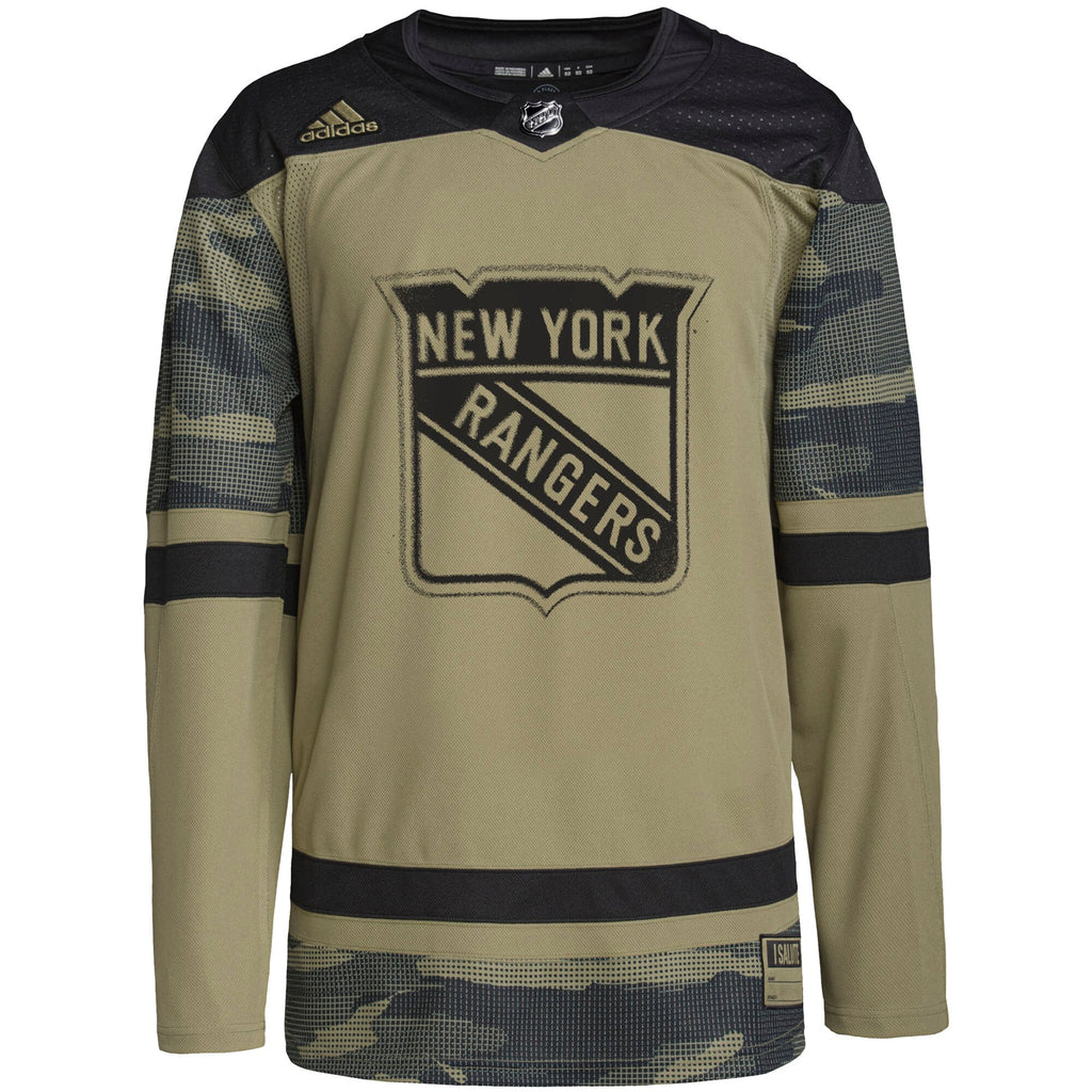New York Rangers Military Appreciation Team Authentic Practice Jersey - Camo