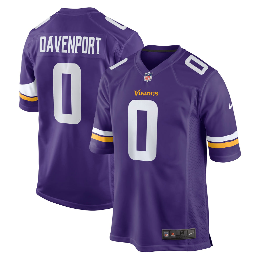 Marcus Davenport Minnesota Vikings Team Game Jersey - Purple