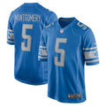 David Montgomery Detroit Lions Game Player Jersey - Blue