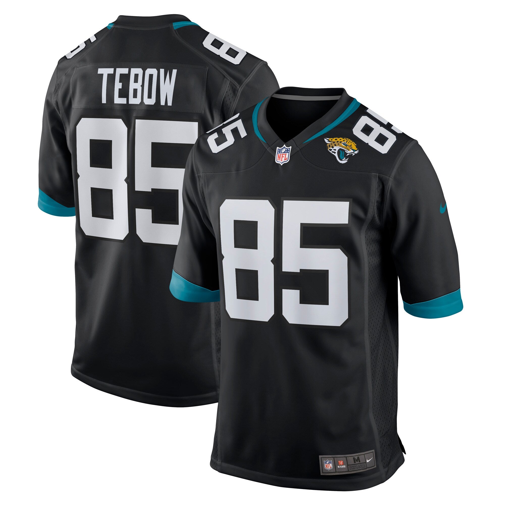 Tim Tebow Jacksonville Jaguars Game Player Jersey - Black