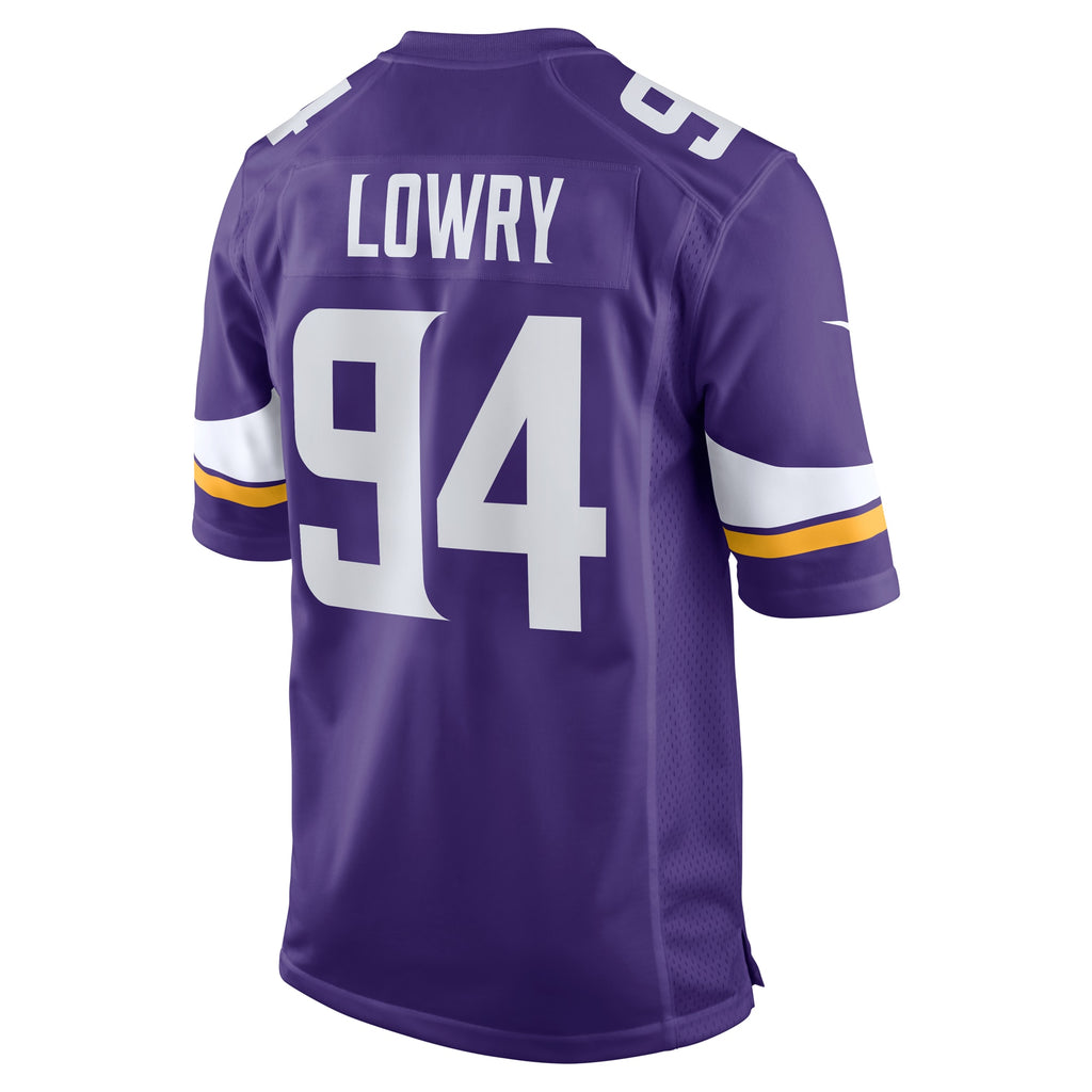 Dean Lowry Minnesota Vikings Game Player Jersey - Purple