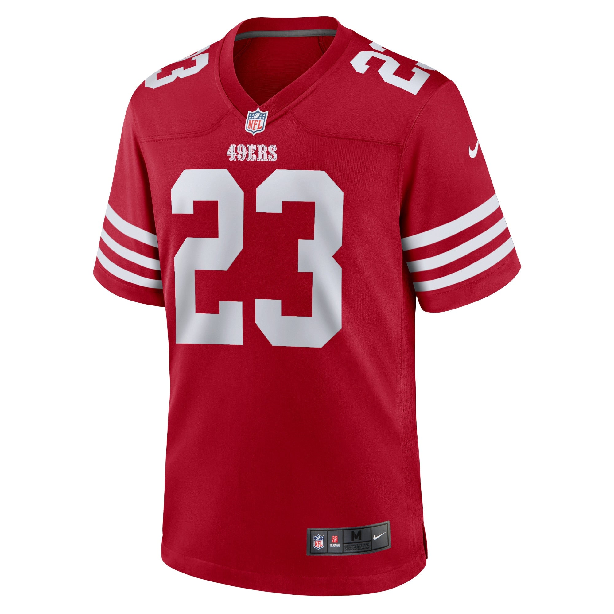Christian McCaffrey San Francisco 49ers Game Player Jersey - Scarlet
