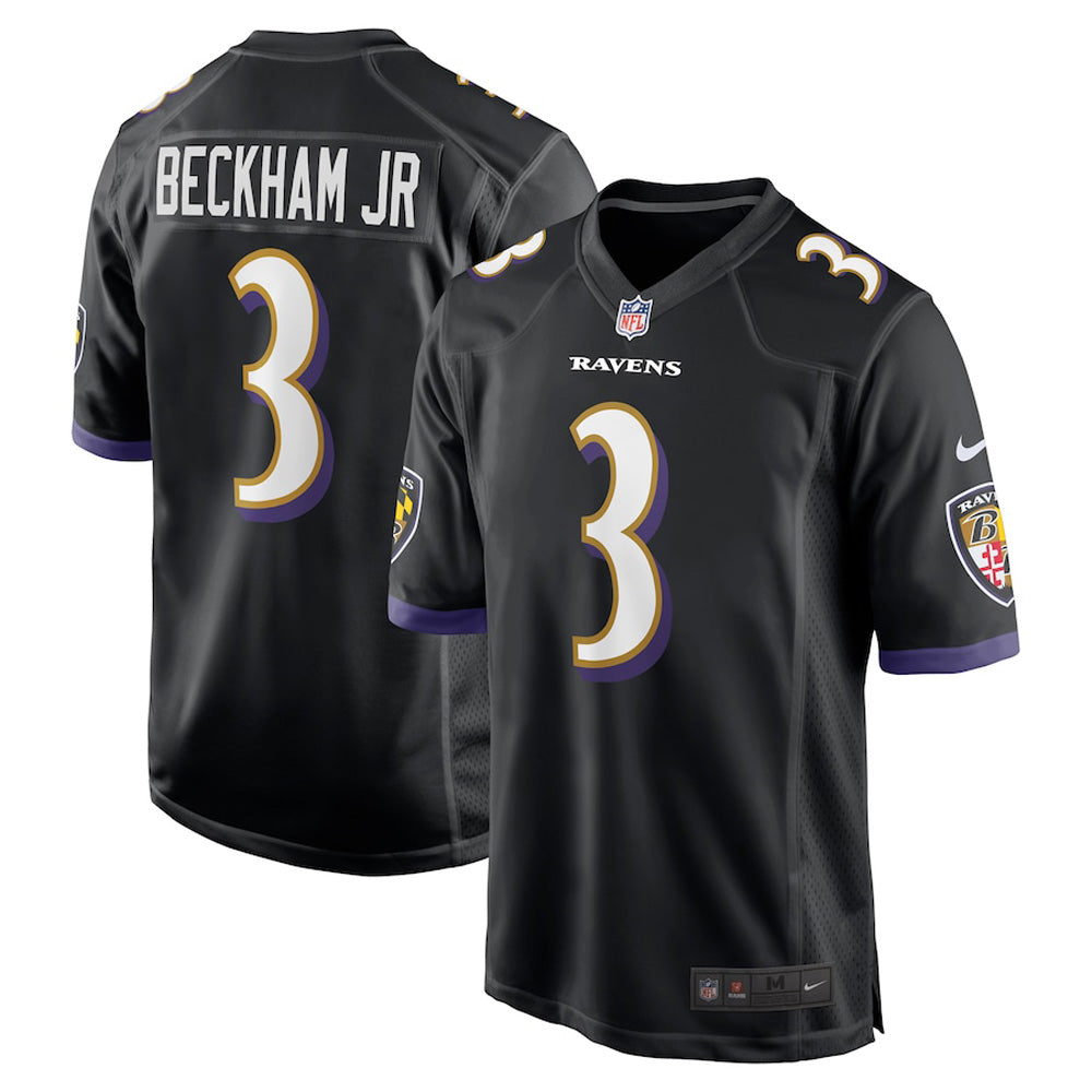 Men's Baltimore Ravens Odell Beckham Jr. Game Jersey - Black