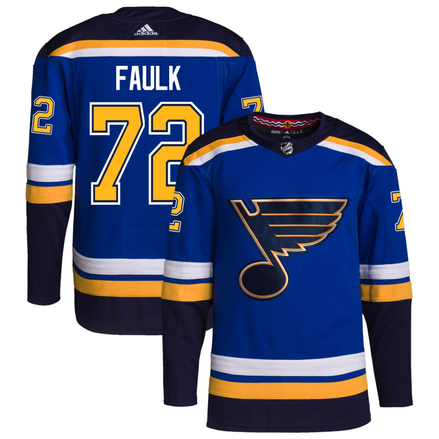 Justin Faulk St. Louis Blues Home Authentic Pro Jersey - Royal