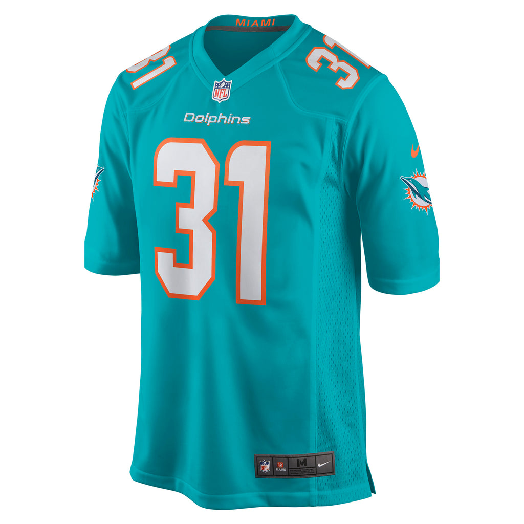 Raheem Mostert Miami Dolphins Game Jersey - Aqua